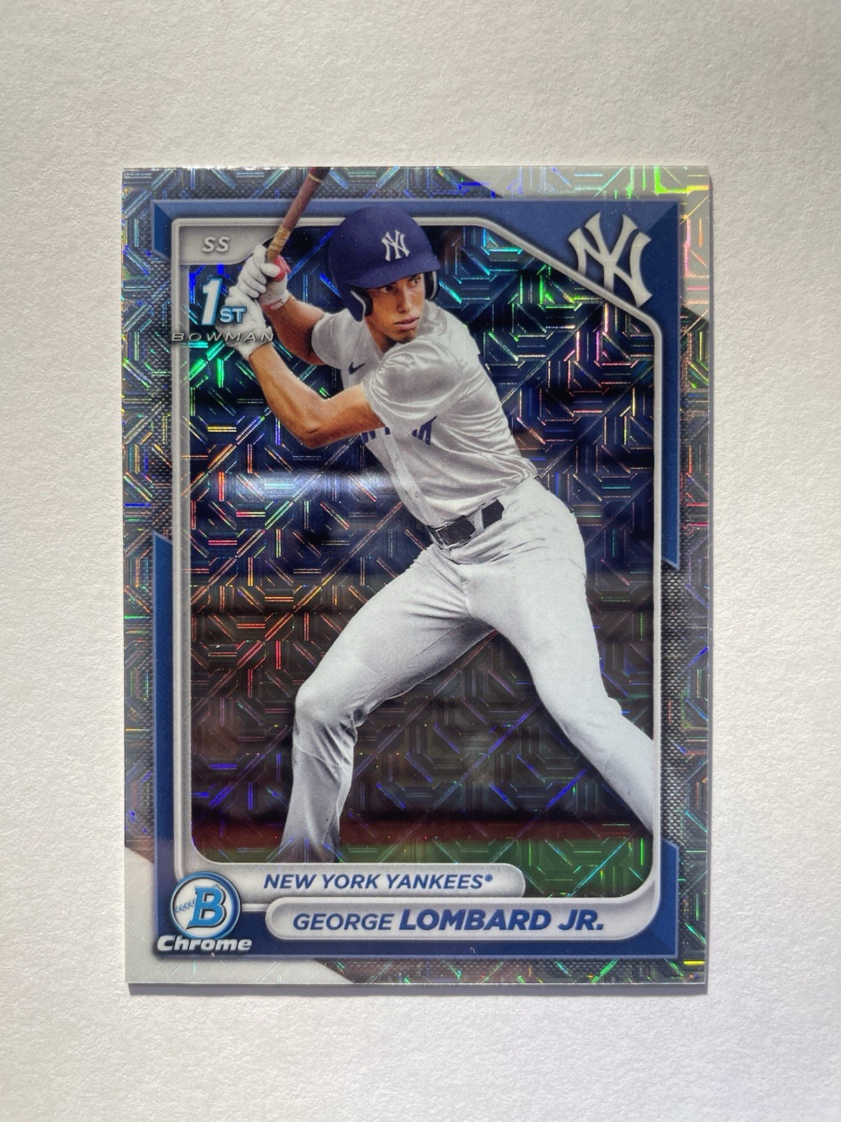 2024 Topps Bowman Chrome George Lombard Jr. #BCP-79 1st Bowman Mojo RC Yankees 2024 Topps Bowman Chrome George Lombard Jr. #BCP-79 1st Bowman Mojo RC Yankees