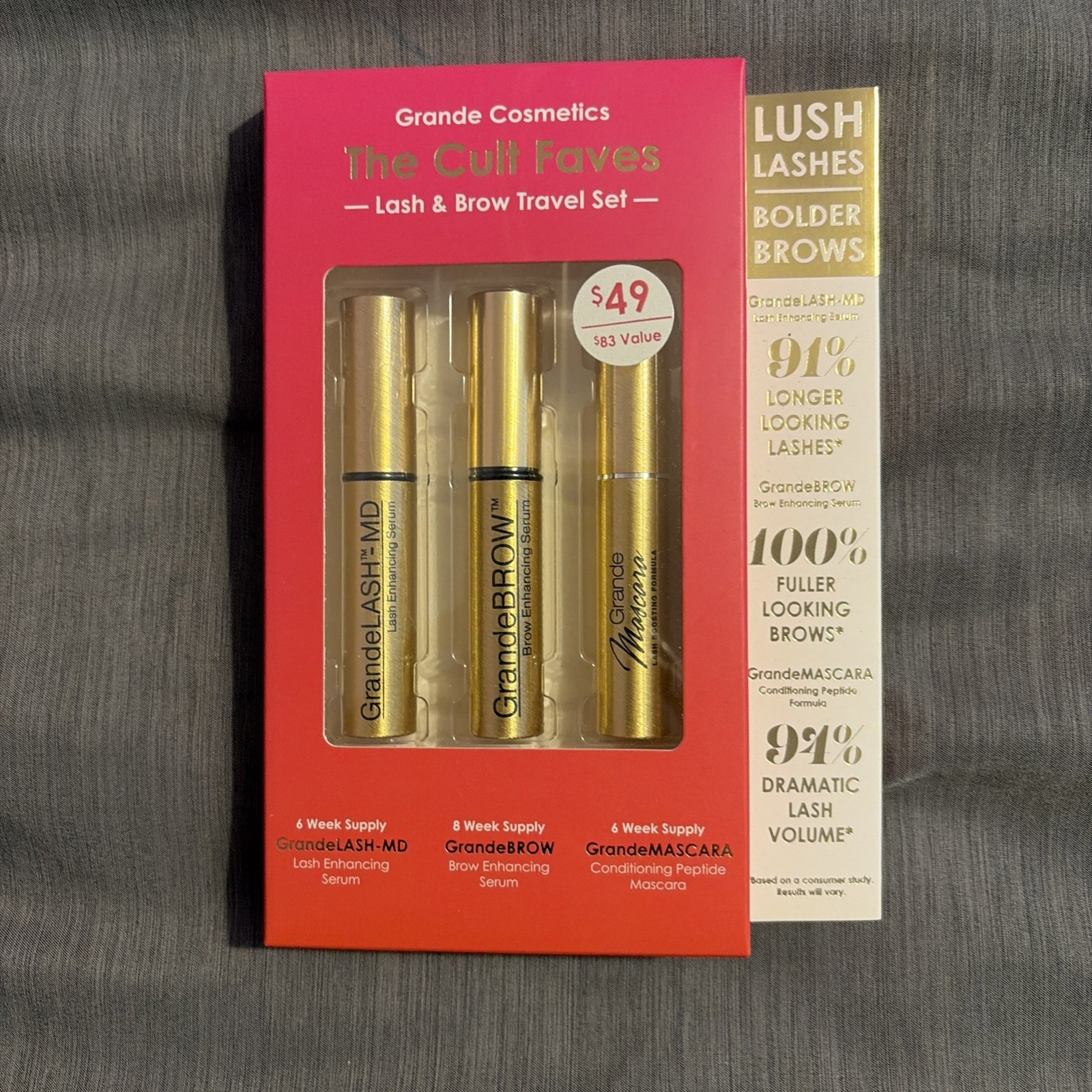 Grande Cosmetics The Cult Faves Lash & Brow Travel Set Grande Cosmetics The Cult Faves Lash & Brow Travel Set