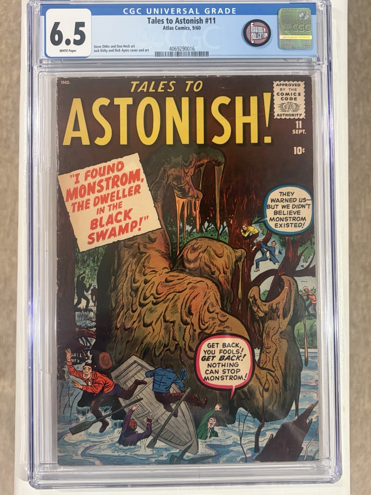 Tales to Astonish #11/CGC Universal 6.5 White Pages/Forbidden Collection Tales to Astonish #11/CGC Universal 6.5 White Pages/Forbidden Collection