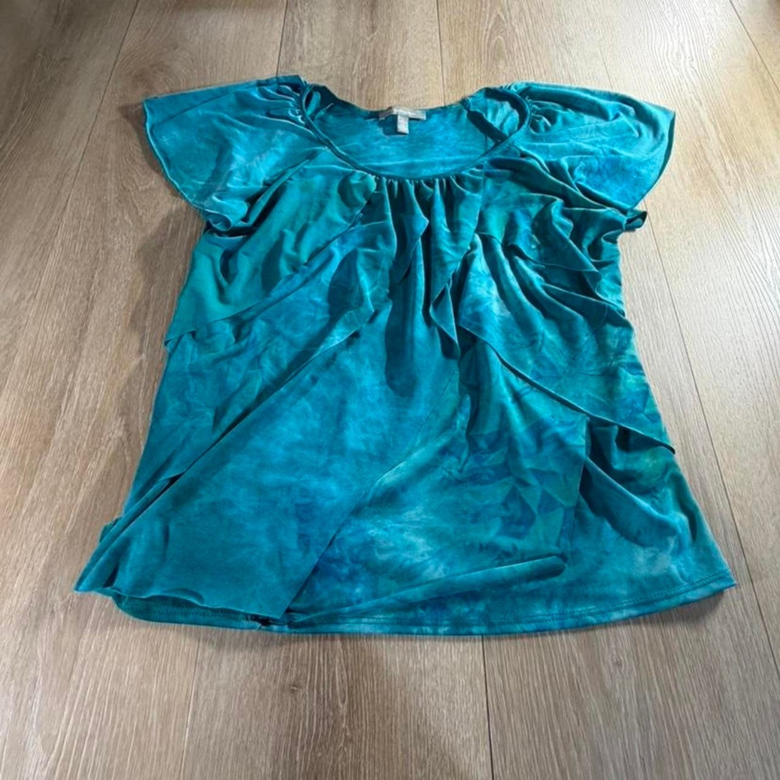 Ny-collection Women\'s Blue and Green Blouse Ny-collection Women\'s Blue and Green Blouse