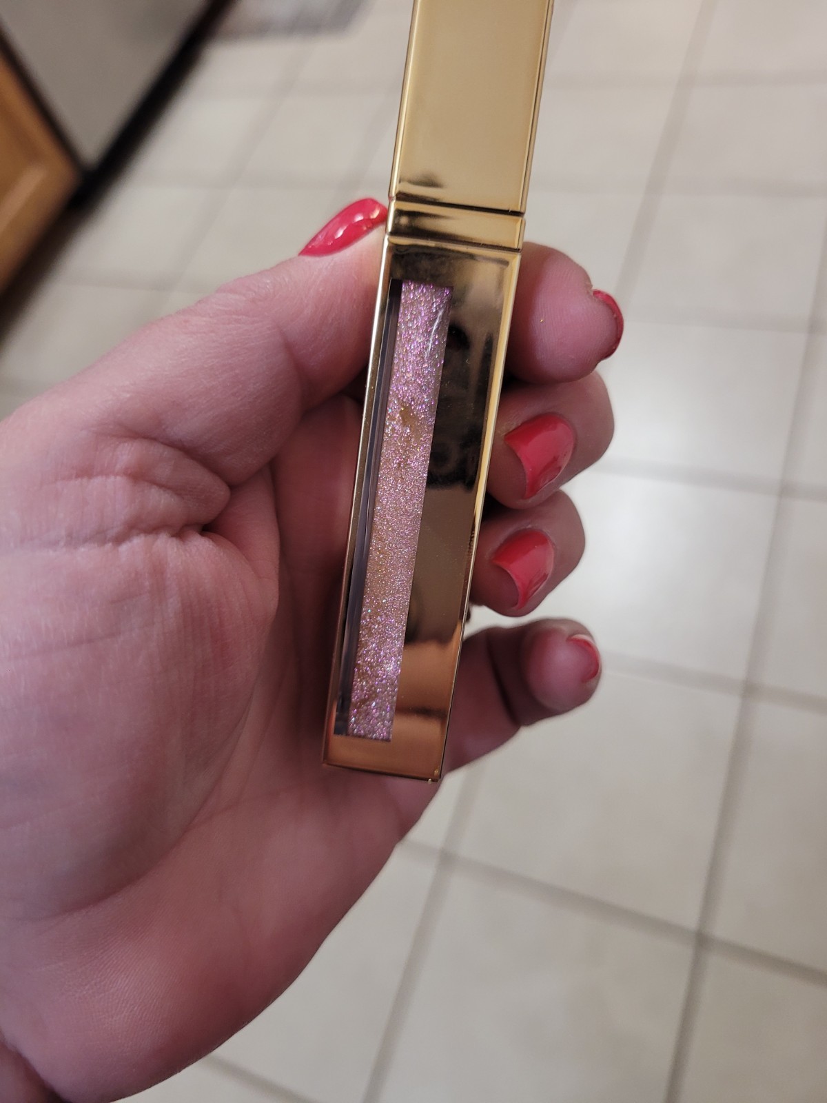 Scott Barnes Flossy Glossy Lip Gloss Shade Cristal Pink Mauve Nude 