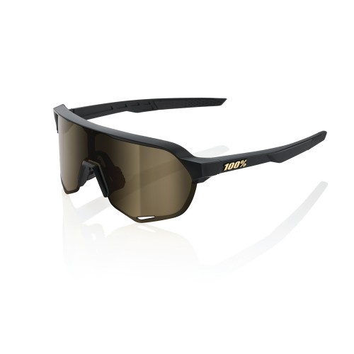 100% Glasses S2 - Matte Black - Soft Gold Mirror Lens 100% Glasses S2 - Matte Black - Soft Gold Mirror Lens
