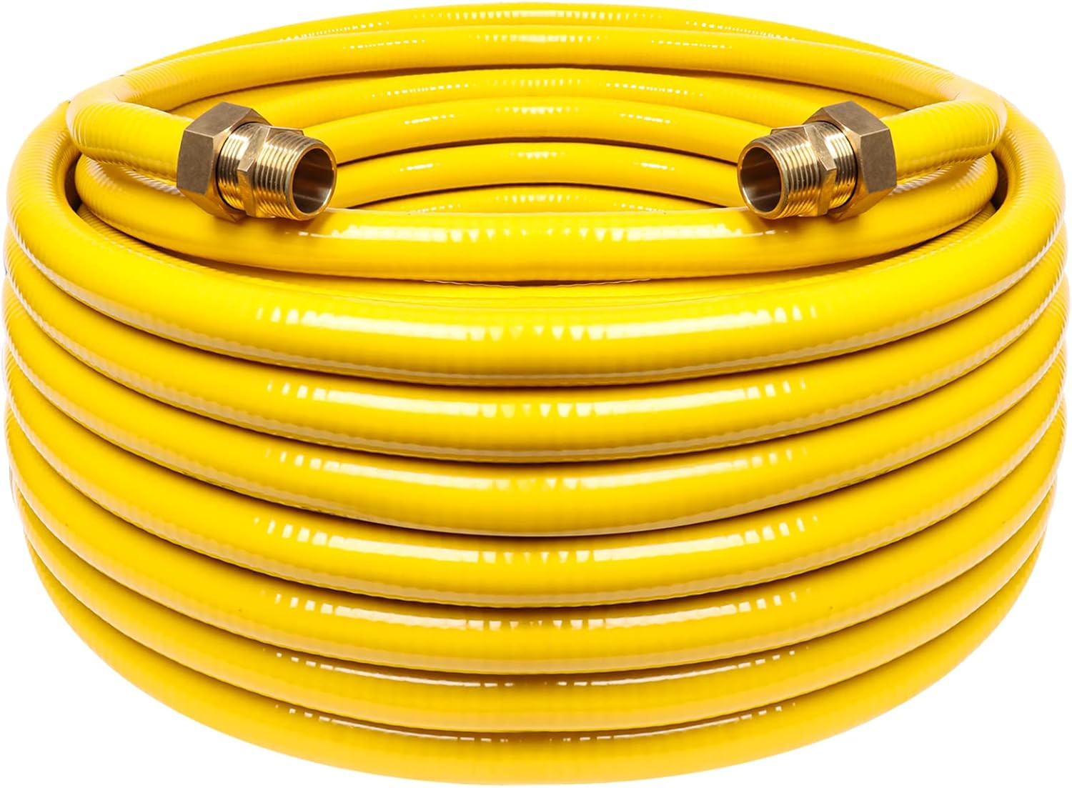 100Ft 3/4'' Flexible Gas Line, CSST Corrugated Stainless Steel Tubing Pipe Kit,