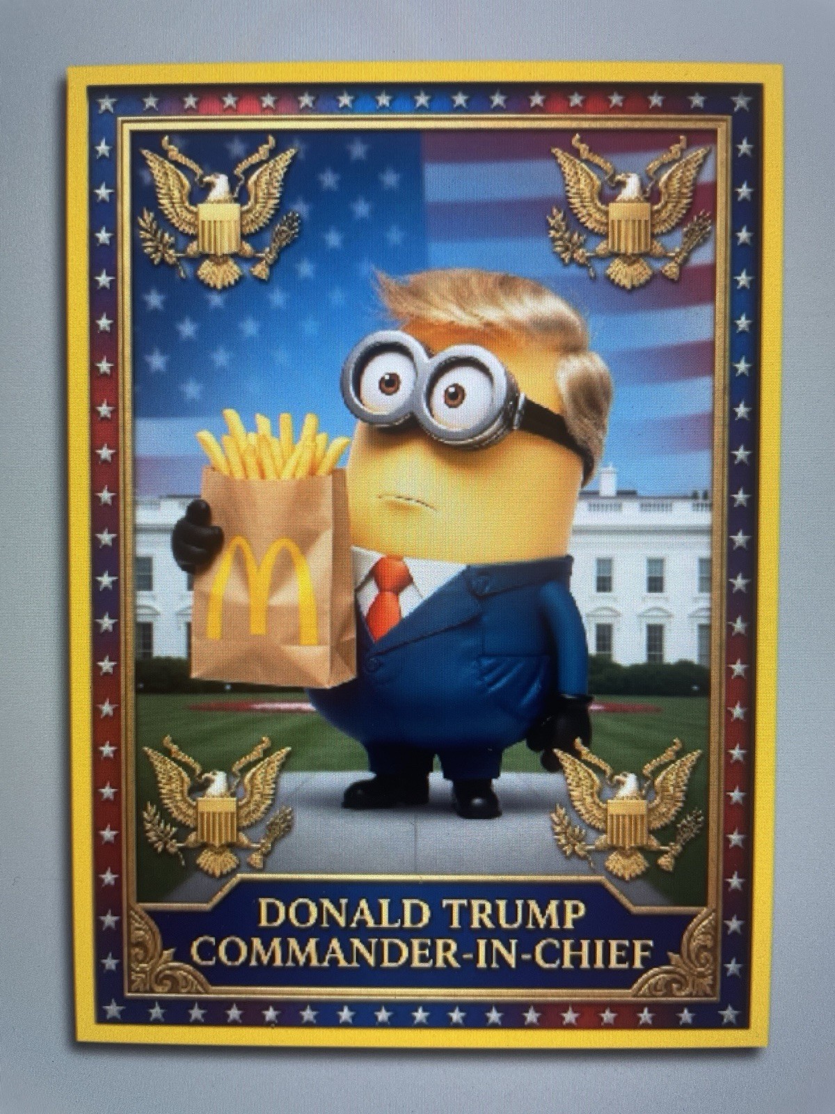 Donald Trump 2025”Custom ACEO McMinion Donald Trump 2025”Custom ACEO McMinion