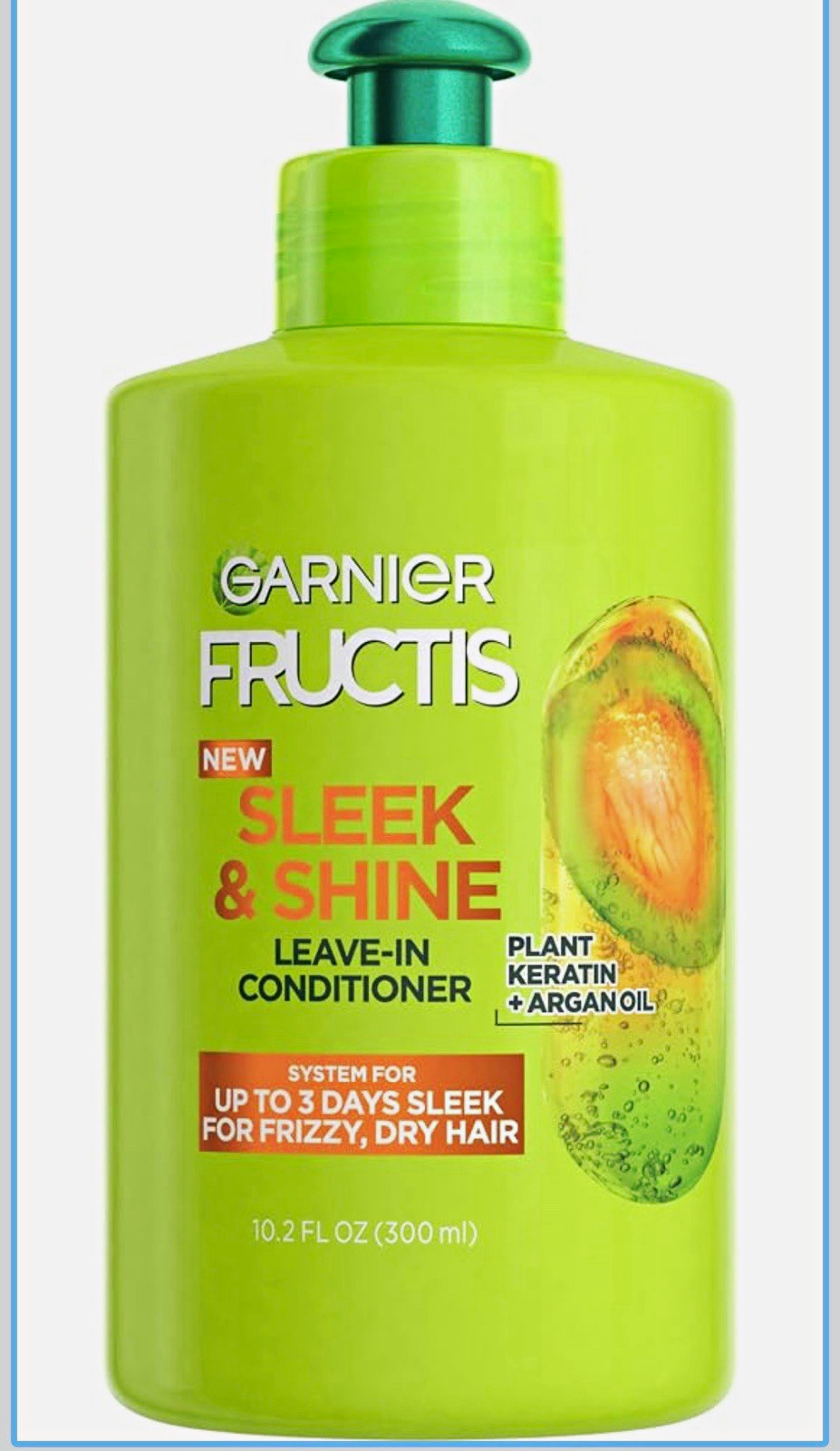 Garnier Fructis Sleek & Shine Leave-In Conditioner Argan Oil 10.2 fl oz Garnier Fructis Sleek & Shine Leave-In Conditioner Argan Oil 10.2 fl oz