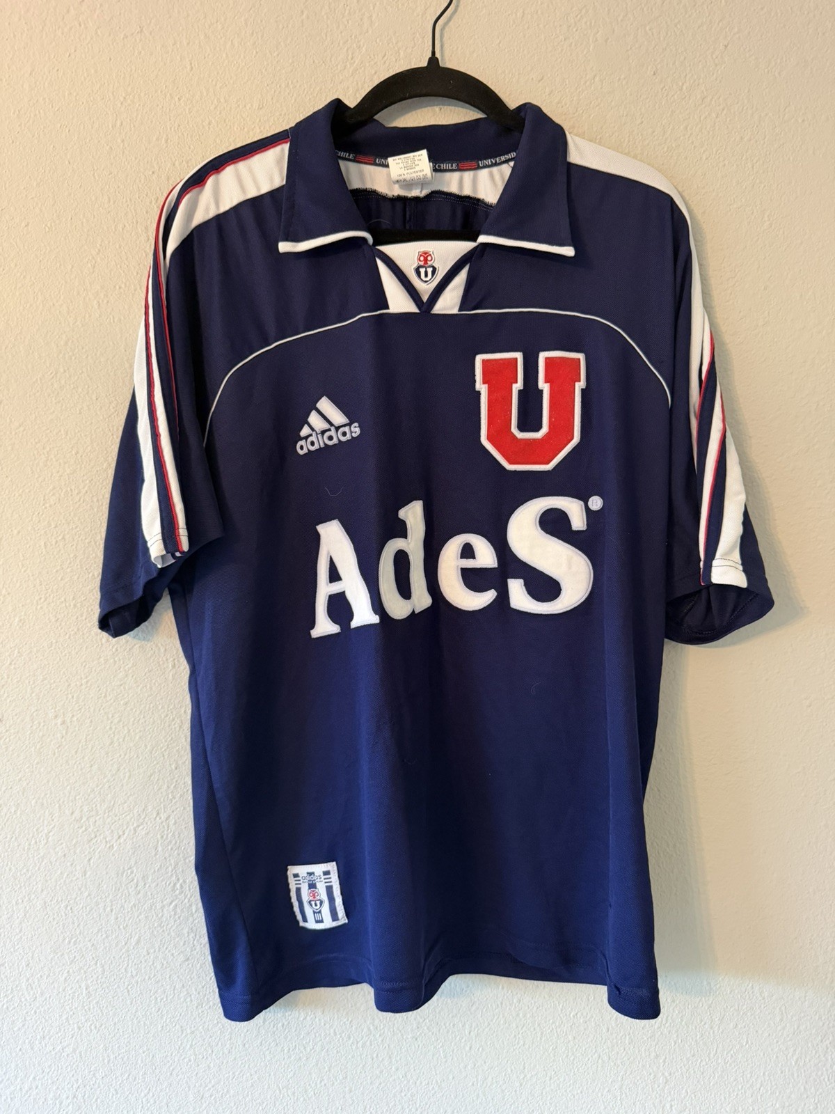 Vintage Adidas Club Universidad de Chile 1999/2000 home football shirt jersey L Vintage Adidas Club Universidad de Chile 1999/2000 home football shirt jersey L