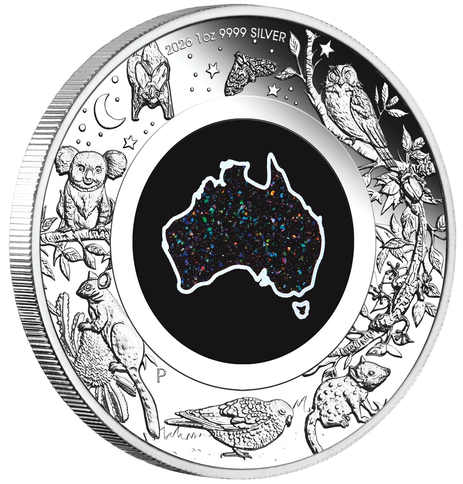 2026 Great Southern Land 1 oz silver proof matrix opal coin 2026 Great Southern Land 1 oz silver proof matrix opal coin