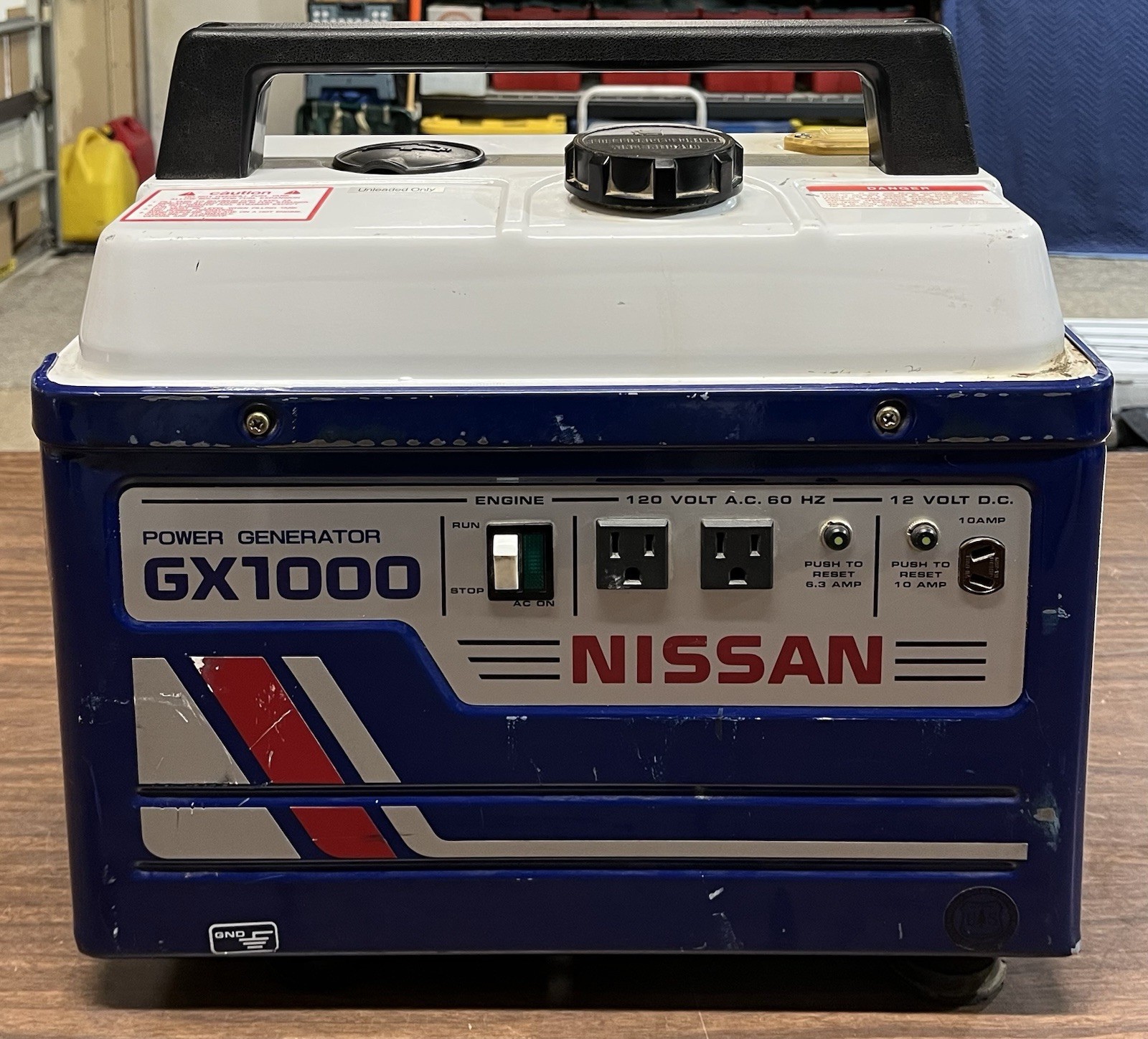 Nissan Generator GX-1000 4-Stroke Kawasaki Engine Made In Japan AS IS FOR PARTS Nissan Generator GX-1000 4-Stroke Kawasaki Engine Made In Japan AS IS FOR PARTS
