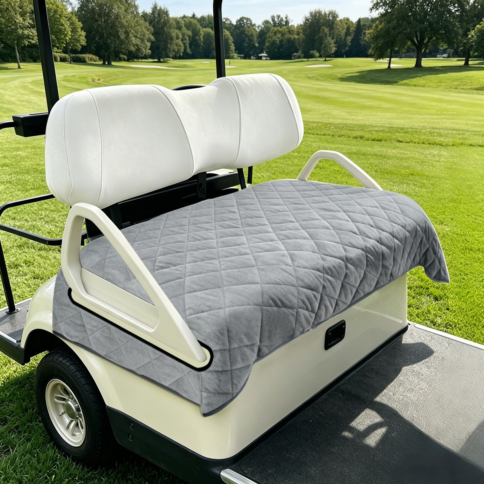 Breathable Golf Cart Seat Cover Universal Fit Most 2&4-Seat Golf Cart Accessorie Breathable Golf Cart Seat Cover Universal Fit Most 2&4-Seat Golf Cart Accessorie