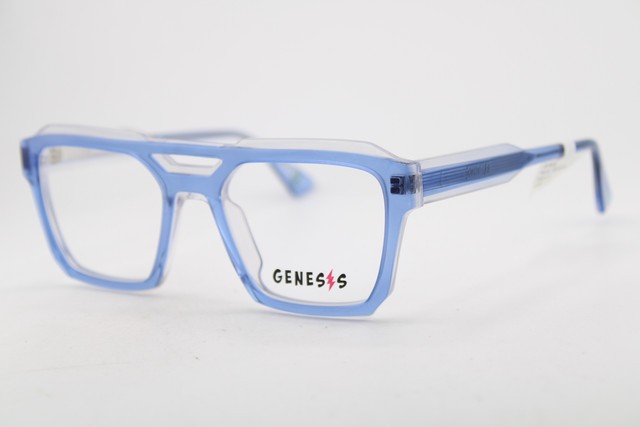 NEW GENESIS MOD.GV1639 COL.1 BLUE GREEN CLEAR AUTHENTIC EYEGLASSES 53-20 NEW GENESIS MOD.GV1639 COL.1 BLUE GREEN CLEAR AUTHENTIC EYEGLASSES 53-20