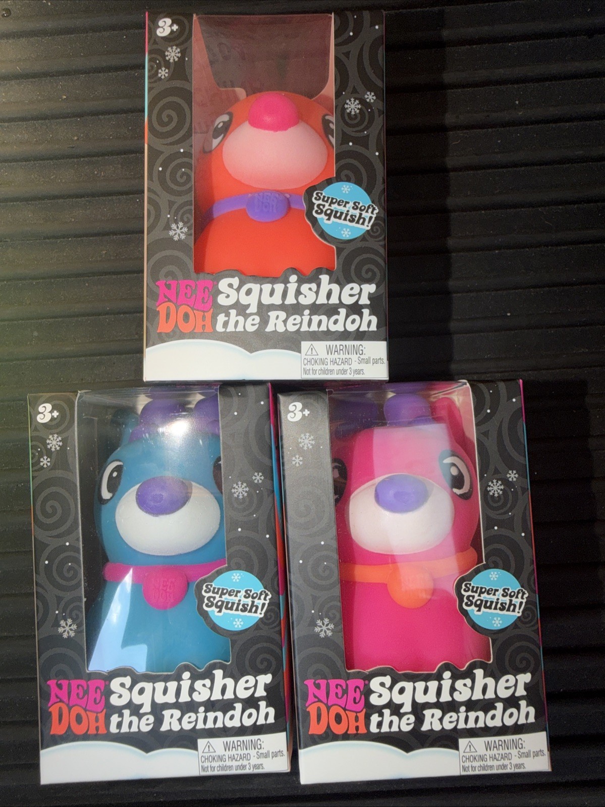 1xNeeDoh The Reindoh Squisher ORANGE Schylling Reindeer Sensory Toy Official 1xNeeDoh The Reindoh Squisher ORANGE Schylling Reindeer Sensory Toy Official
