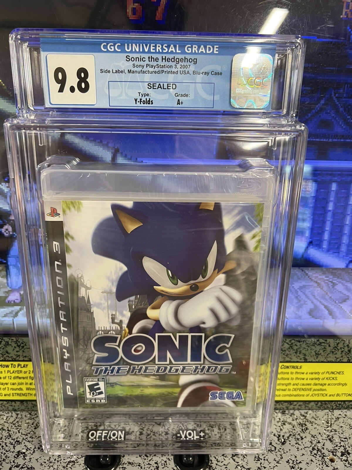 2006 PS3 Sonic the Hedgehog Sealed Playstation 3 BRAND NEW Graded CGC 9.8 A+ 2006 PS3 Sonic the Hedgehog Sealed Playstation 3 BRAND NEW Graded CGC 9.8 A+
