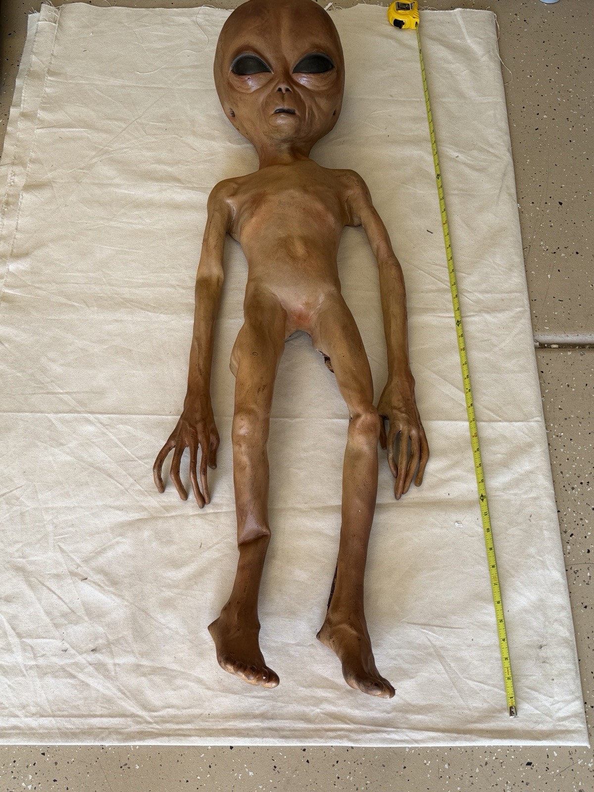 Vintage Alien 4.5’ Prop Latex Foam UFO Roswell Style Vintage Alien 4.5’ Prop Latex Foam UFO Roswell Style