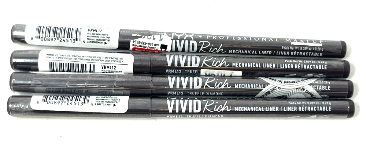 (4) NYX Vivid Rich Mechanical Liner Sealed VRML12 - Truffle Diamond (4) NYX Vivid Rich Mechanical Liner Sealed VRML12 - Truffle Diamond