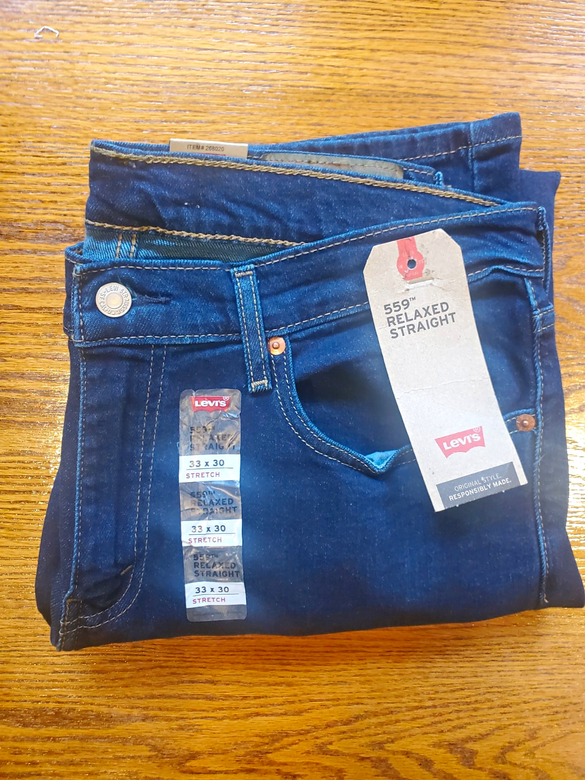Levi\'s Men\'s Relaxed Straight Stretch Denim Jeans Dark Wash Lexicon Blue New Levi\'s Men\'s Relaxed Straight Stretch Denim Jeans Dark Wash Lexicon Blue New