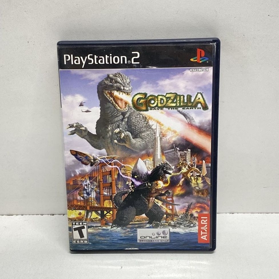 Godzilla Save the Earth Sony PlayStation 2 PS2 Atari Tested Read Description