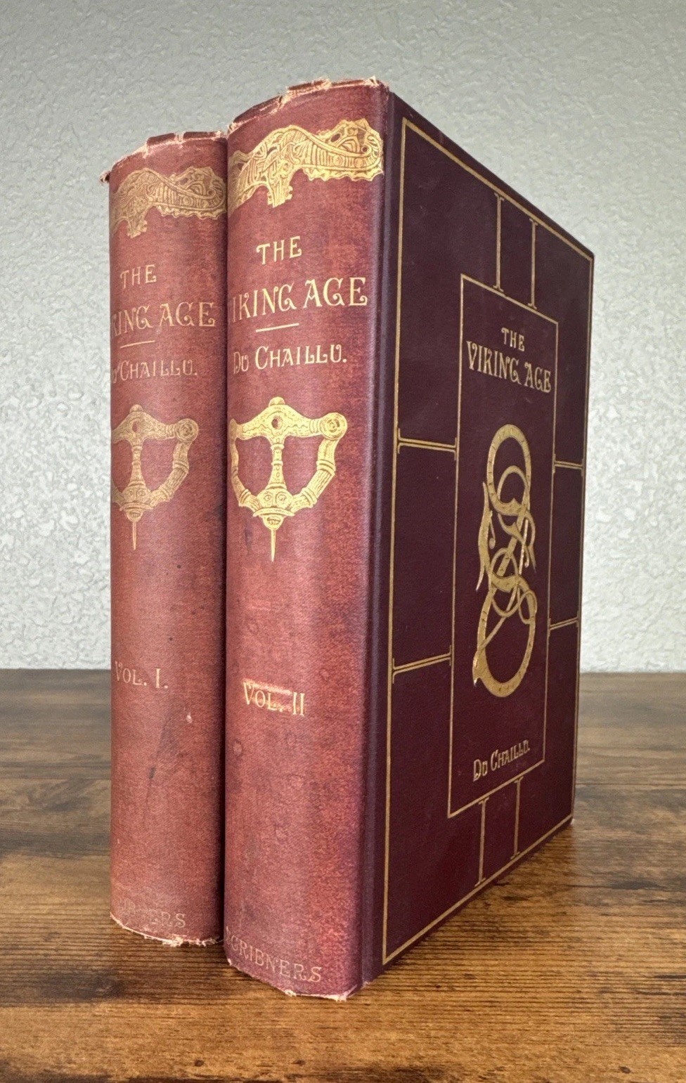 THE VIKING AGE BY PAUL B. DU CHAILLU 1890 1ST ED - 1366 ILLUSTRATIONS