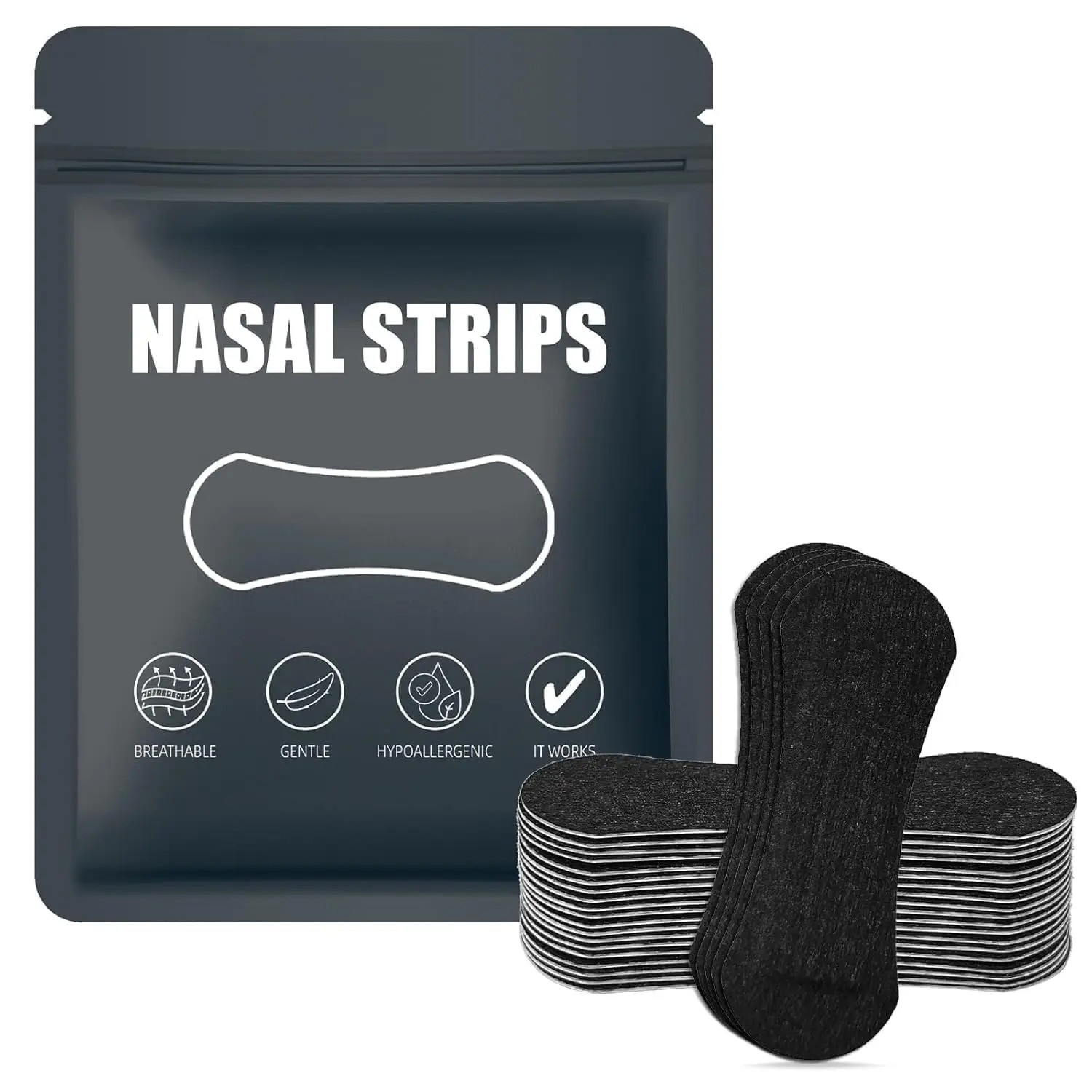 30/90PCs Performance Nasal Strips for Breathing Extra Strenght Sweat Proof