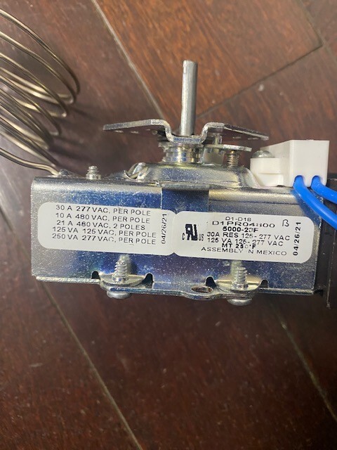Thermostat for Steam Table, Buffet Table Temperatur Robertshaw D1-D18 D1PR04800 Thermostat for Steam Table, Buffet Table Temperatur Robertshaw D1-D18 D1PR04800