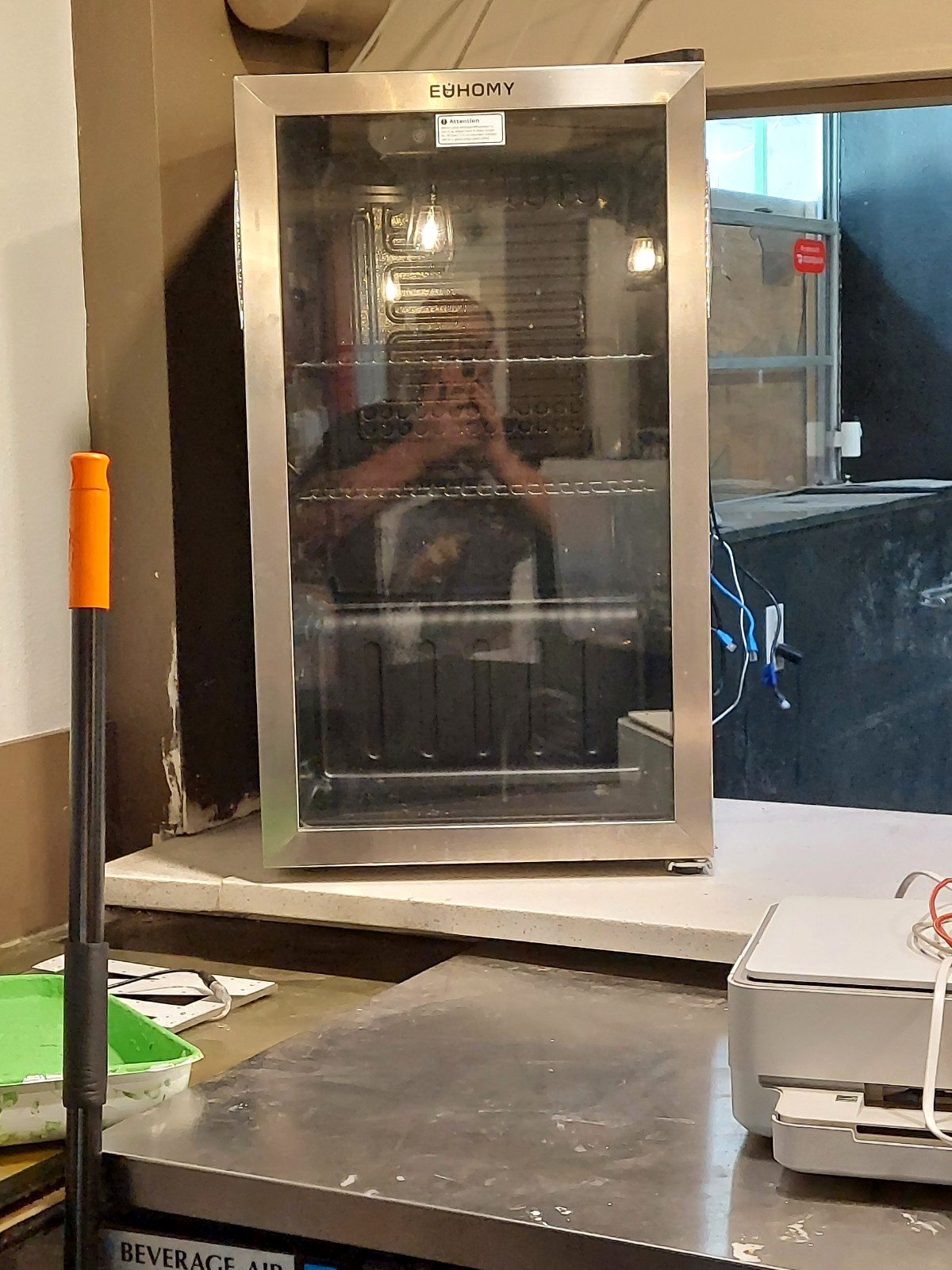 Euhomy Countertop Glass Door Merchandising Refrigerator, 1 Section Euhomy Countertop Glass Door Merchandising Refrigerator, 1 Section