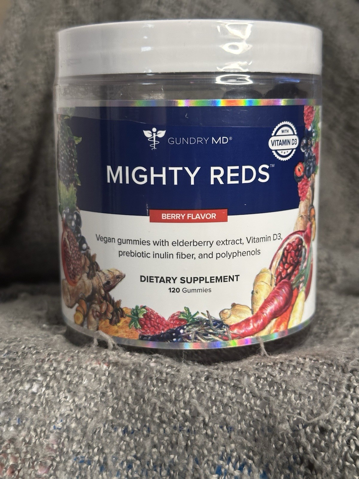 Authentic MD Mighty Reds Gummies Multivitamin Supplement. 120 Gummies Authentic MD Mighty Reds Gummies Multivitamin Supplement. 120 Gummies