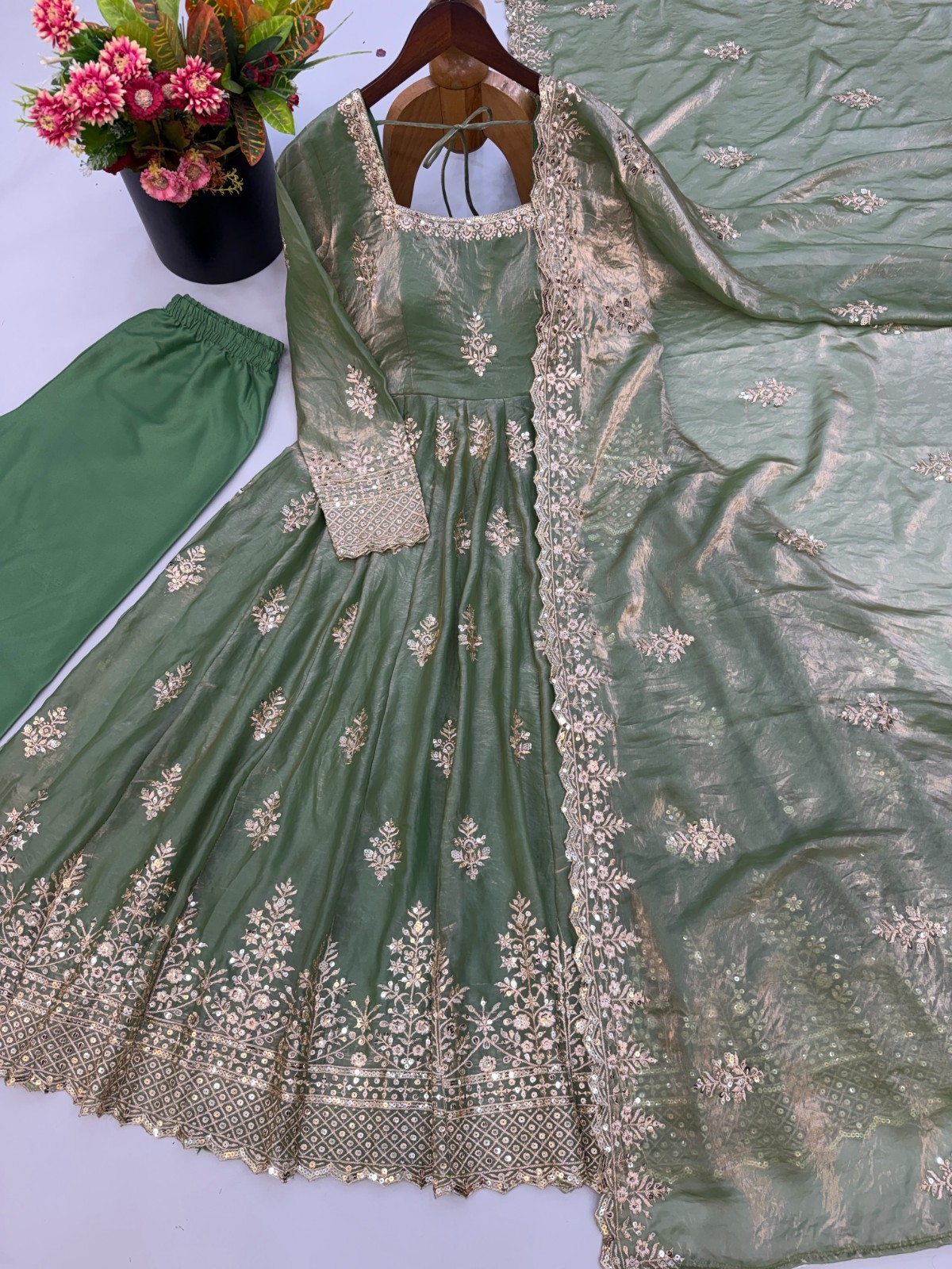 Gown Indian Bollywood Anarkali Dress Designer Salwar Kameez Pakistani Party Wear
