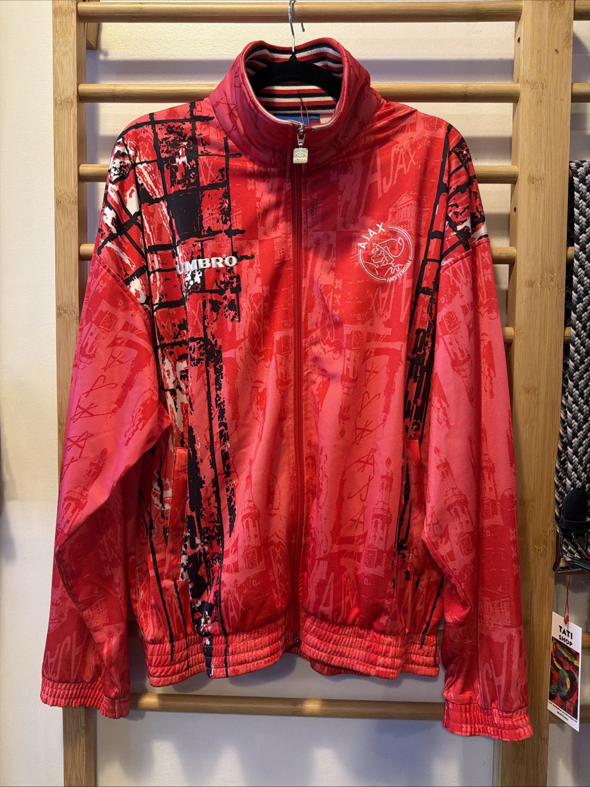 Vintage 1996-1997 Ajax Amsterdam Track Jacket By Umbro Size L Vintage 1996-1997 Ajax Amsterdam Track Jacket By Umbro Size L