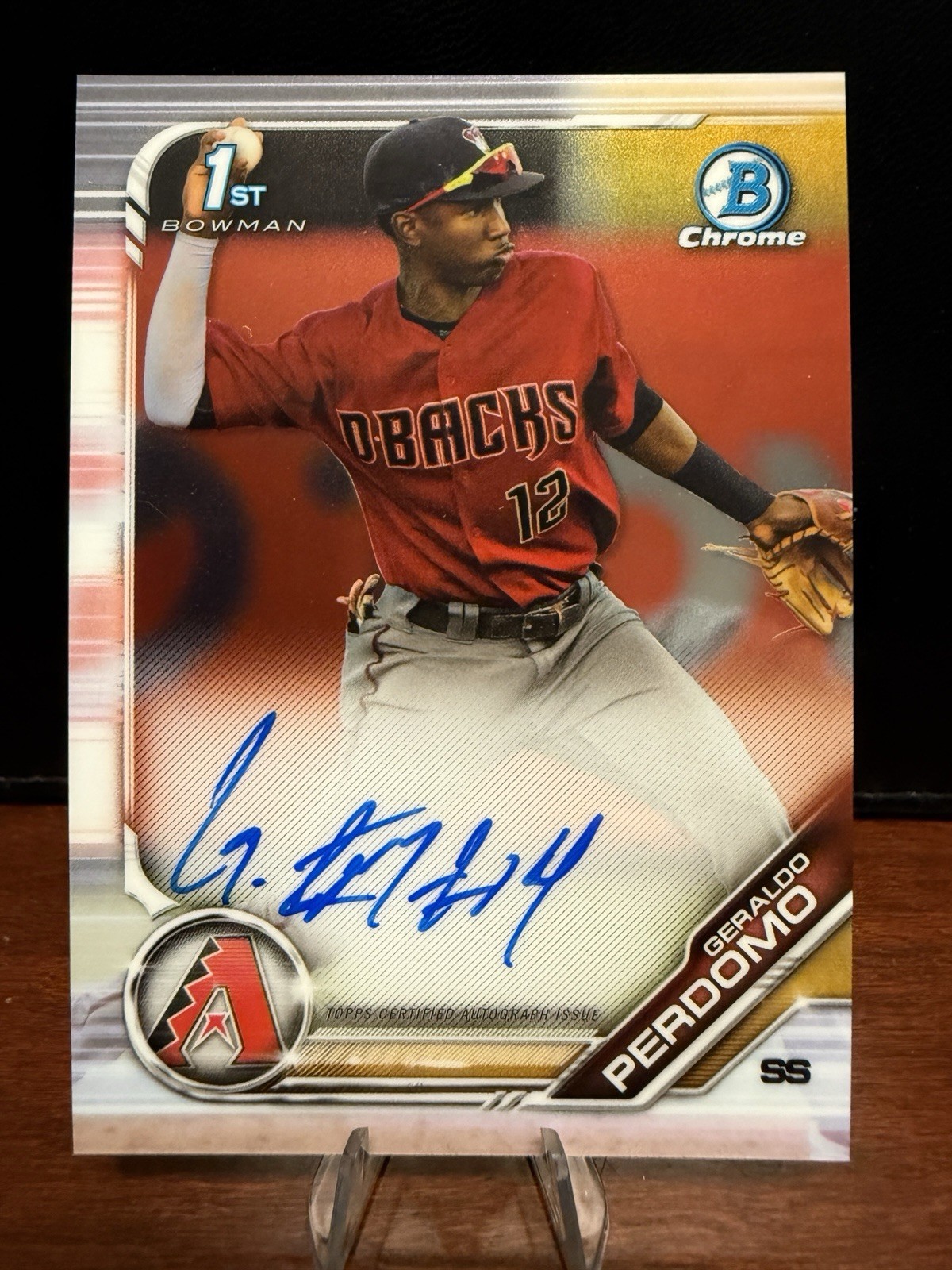 2019 Bowman Chrome - Geraldo Perdomo 1st Bowman Auto #CPA-GP (RC) - Pack Fresh 2019 Bowman Chrome - Geraldo Perdomo 1st Bowman Auto #CPA-GP (RC) - Pack Fresh