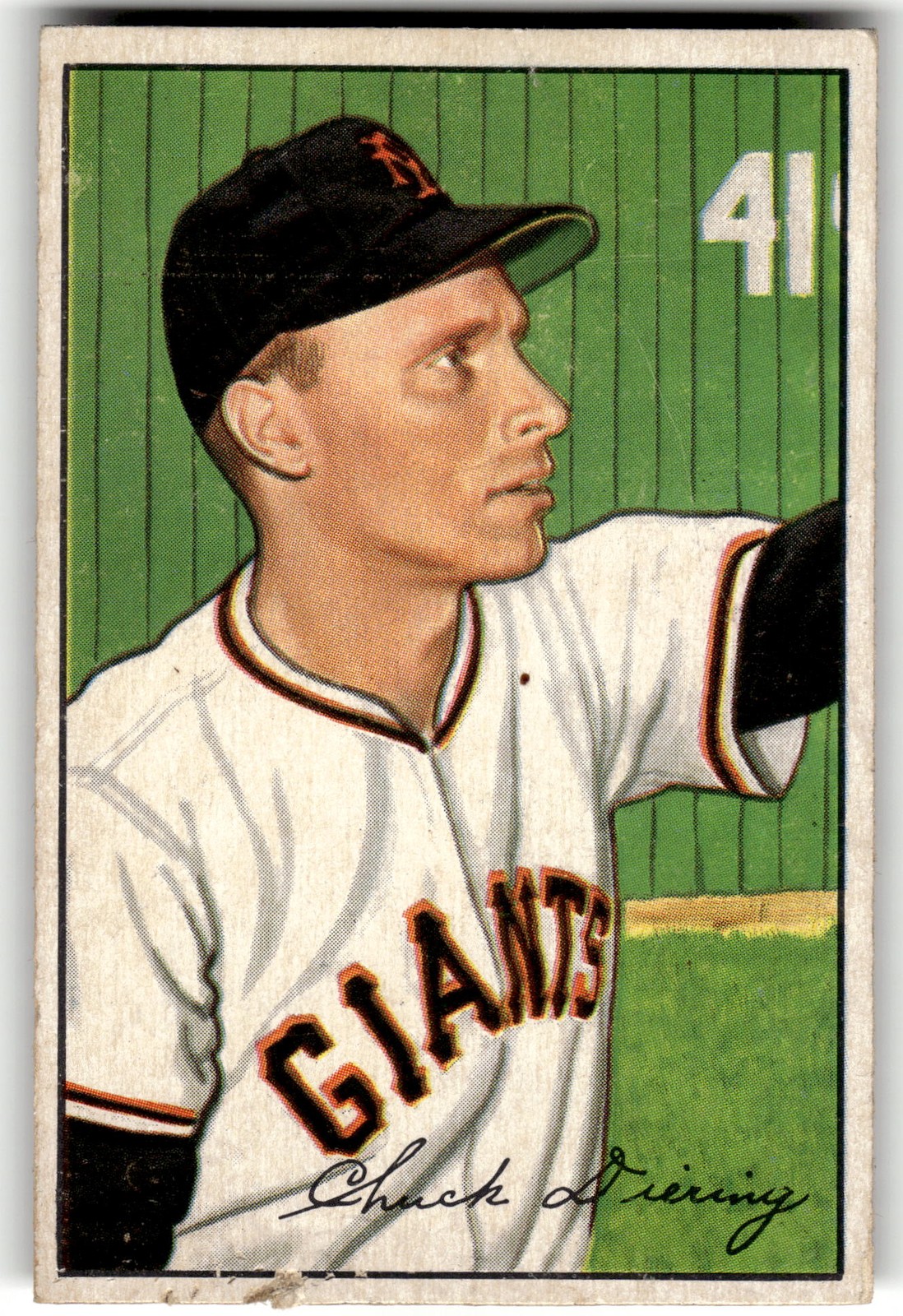 1952 Bowman #198 Chuck Diering 1952 Bowman #198 Chuck Diering