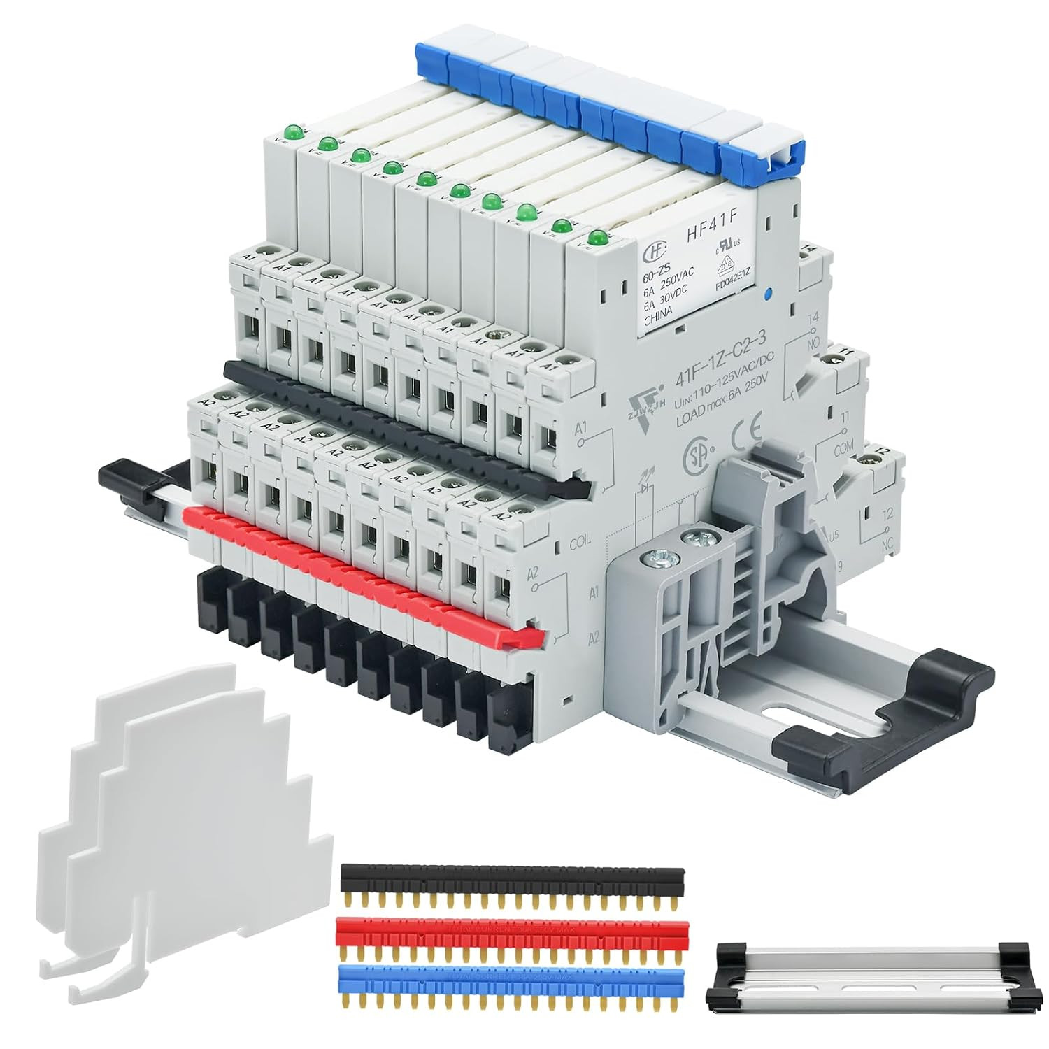 UL Listed 10Pcs Electromechanical Relay Power Relay 110V-120V AC/DC HF41F/60-ZS