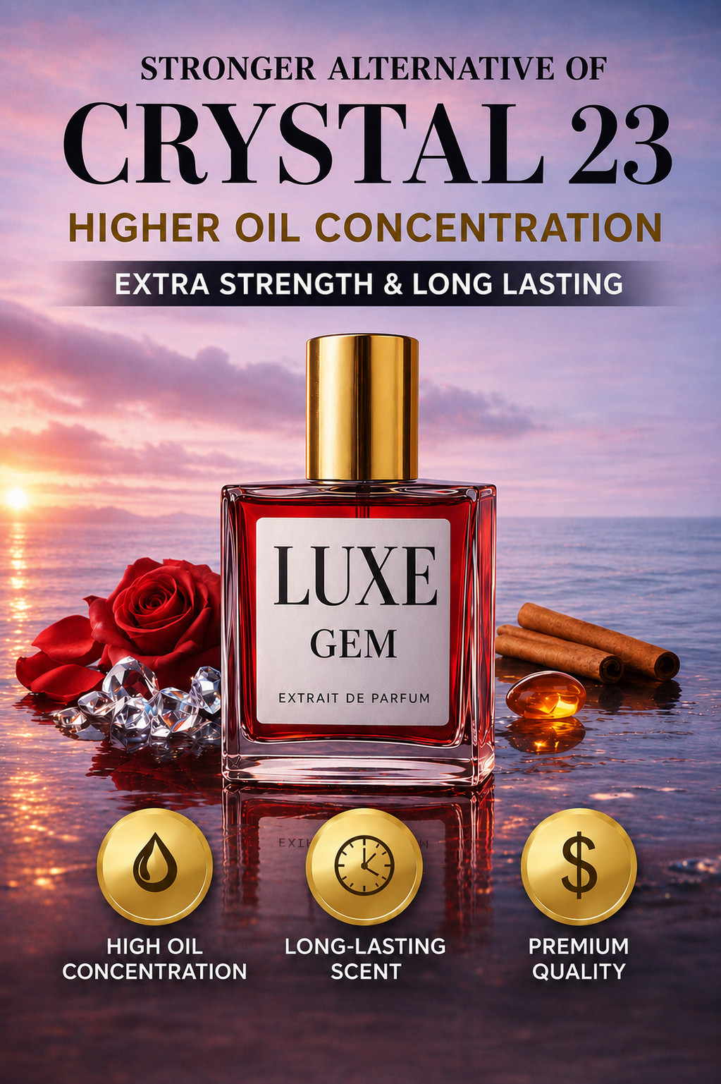 Stronger Version of ALT Crystal No.23 | 2 Oz / 60mL Longest Lasting Version
