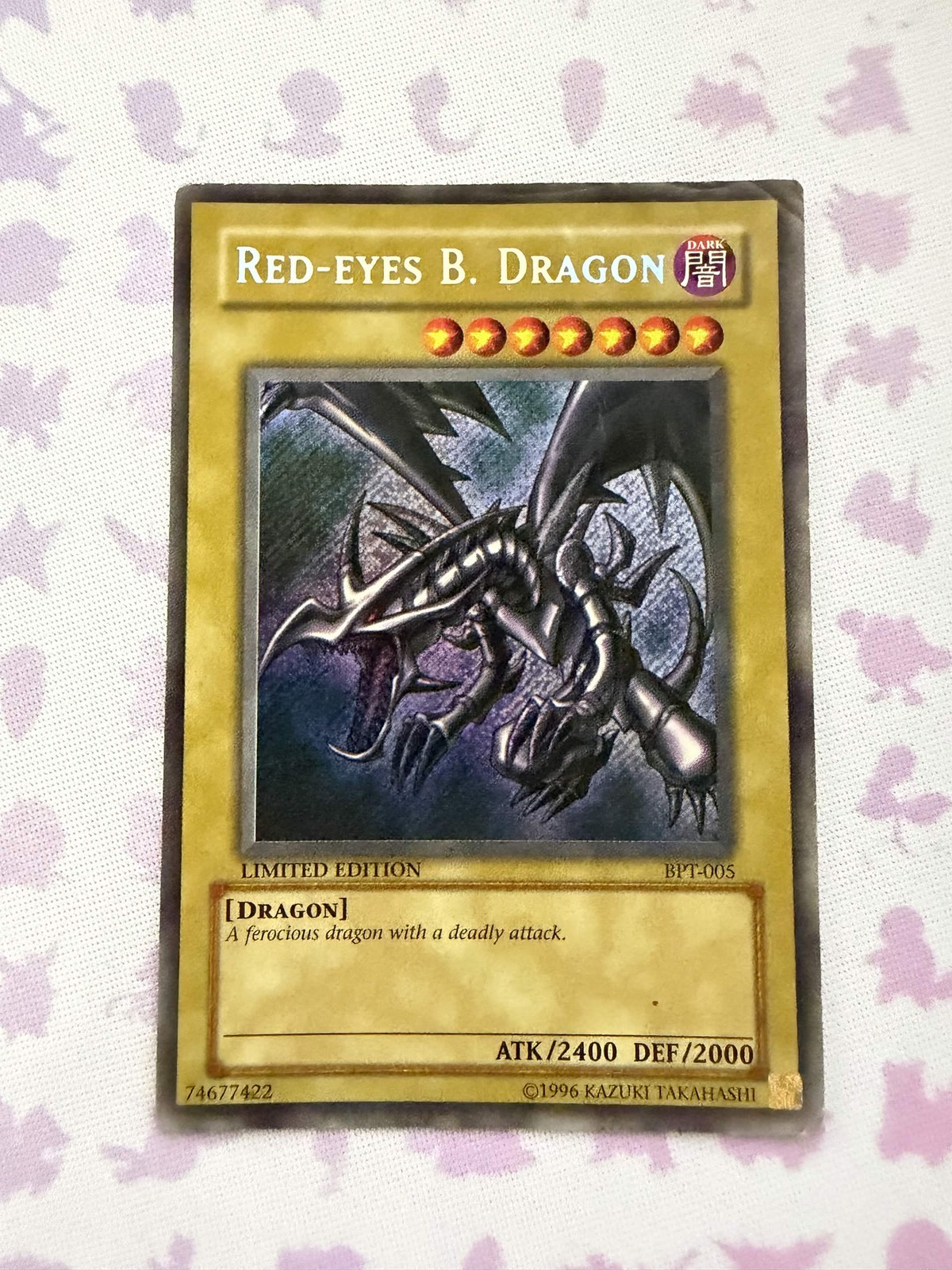 Yu-Gi-Oh Red-Eyes B. Dragon BPT-005 Collectors Tin Secret Rare Dragon HP/DMG Yu-Gi-Oh Red-Eyes B. Dragon BPT-005 Collectors Tin Secret Rare Dragon HP/DMG