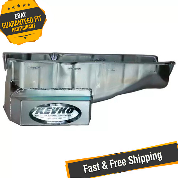 Kevko 1087NRH Metric Stock Car Oil Pan, 6 qt., Right Dipstick, 1 piece Rear Seal Kevko 1087NRH Metric Stock Car Oil Pan, 6 qt., Right Dipstick, 1 piece Rear Seal