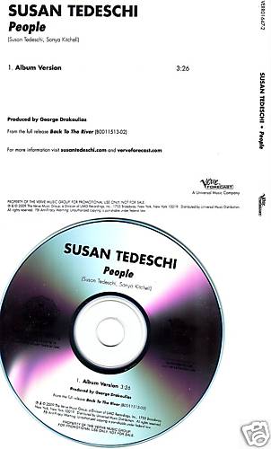 SUSAN TEDESCHI People RARE RADIO PROMO DJ CD Single