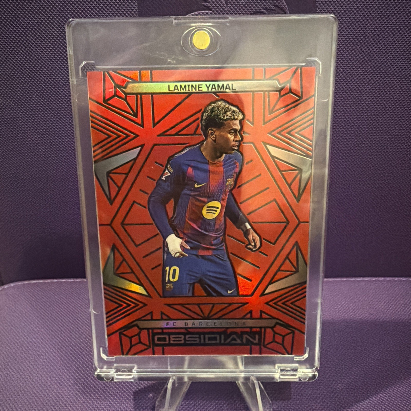 2025-26 Panini Obsidian Soccer Lamine Yamal Red  02/10 Barcelona FC  🔥🔥🔥