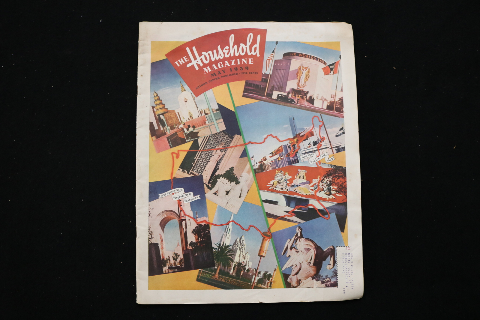 1939 MAY THE HOUSEHOLD MAGAZINE - WORLD\'S FAIR COVER - E 10061