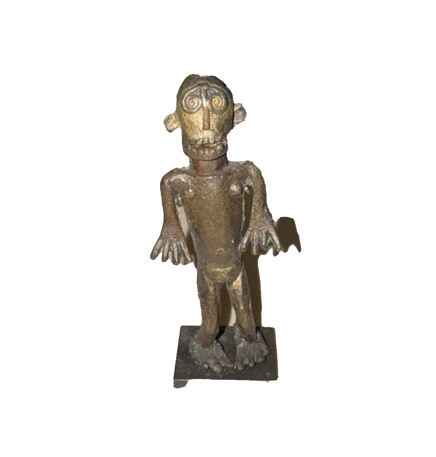 Bamileke bronze figure from the Cameroon Grasslands