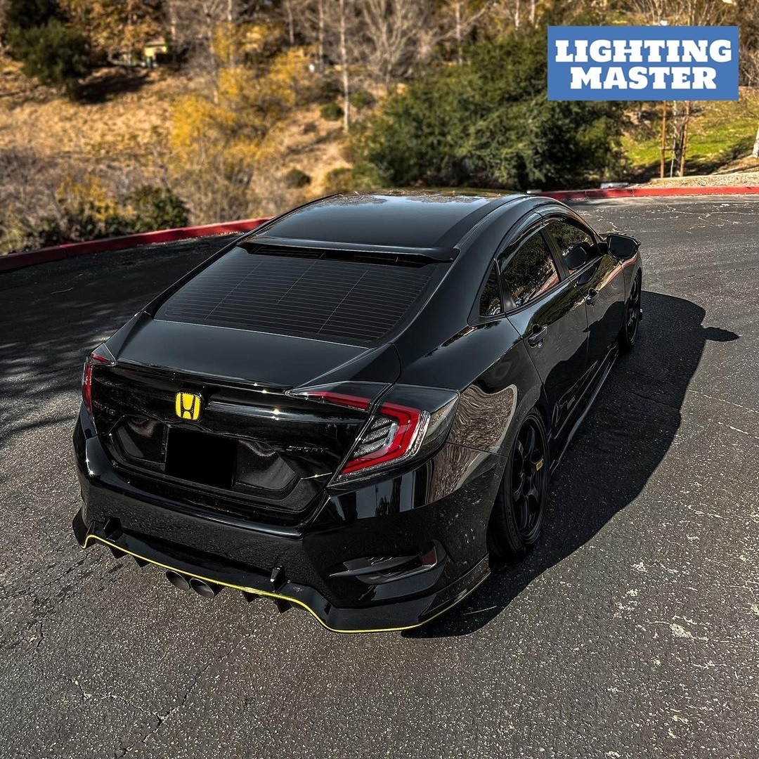 Smoked Fits 2016-2021 Honda Civic Sedan EX/EXL/EXT LED Tail Lights w/ Animation