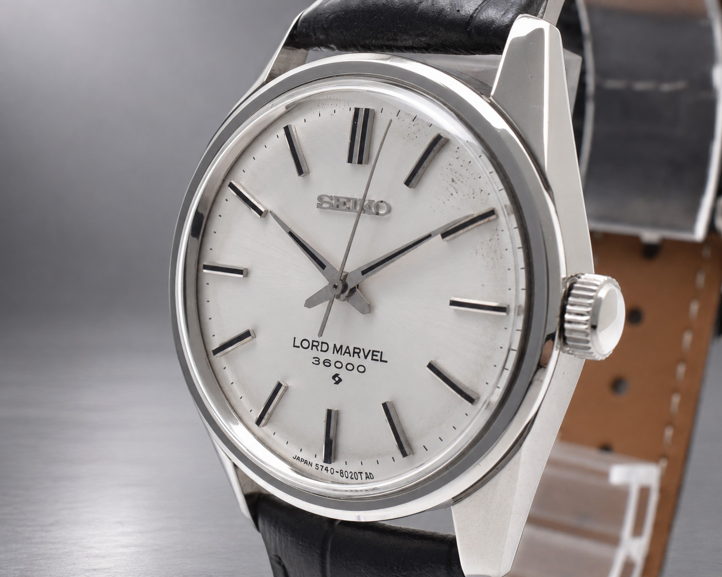 Serviced Vintage SEIKO Lord Marvel 36000 5740-8000 Manual Men\'s Watch NewCrystal