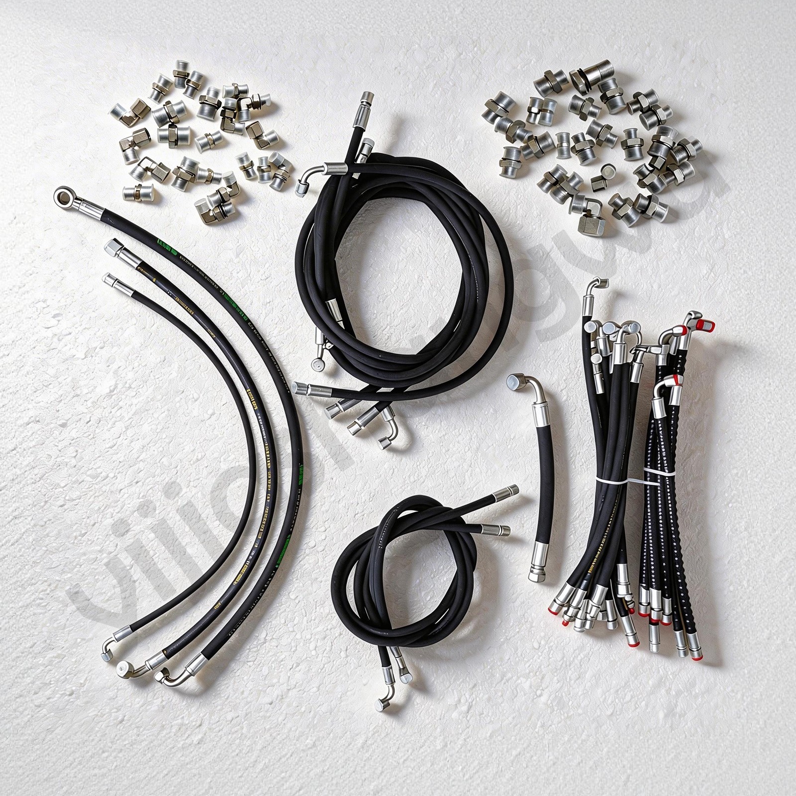 Chinese Mini Excavator Hydraulic Hose And Fitting Set Of 27 Hoses AGT Miva Rippa Chinese Mini Excavator Hydraulic Hose And Fitting Set Of 27 Hoses AGT Miva Rippa