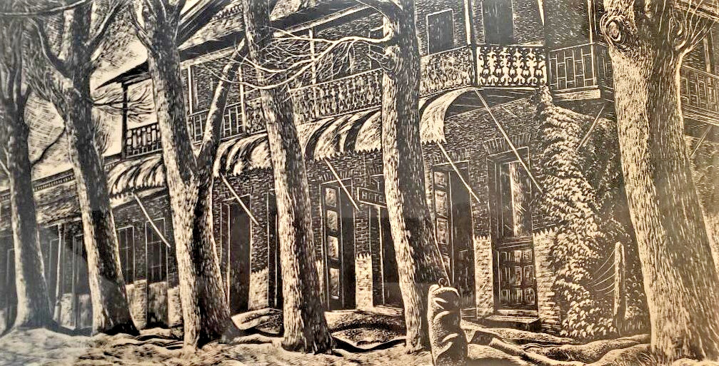 City Hotel, Columbia by Charles Frederick Surendorf, Signed by Artist 1946