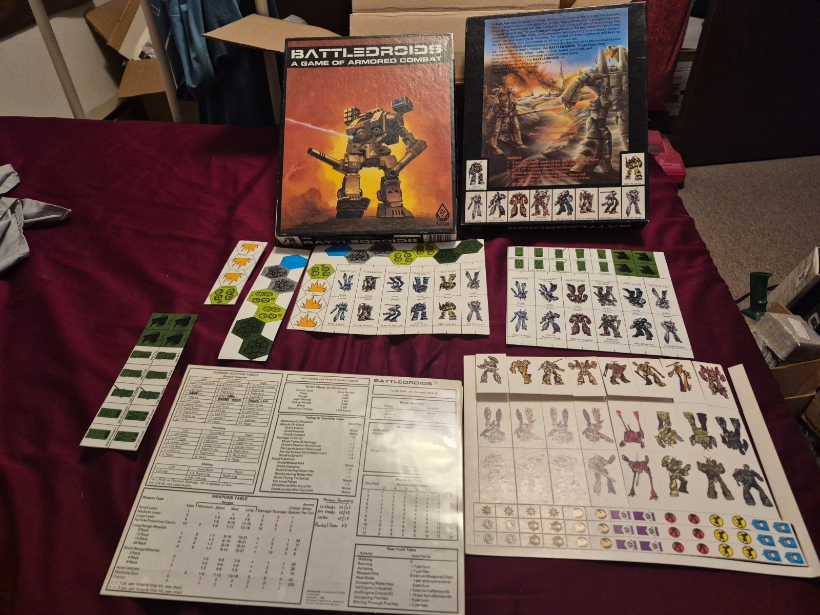 FASA BATTLEDROIDS Box Set 1st Edition - 1984 #1604 - Incomplete FASA BATTLEDROIDS Box Set 1st Edition - 1984 #1604 - Incomplete