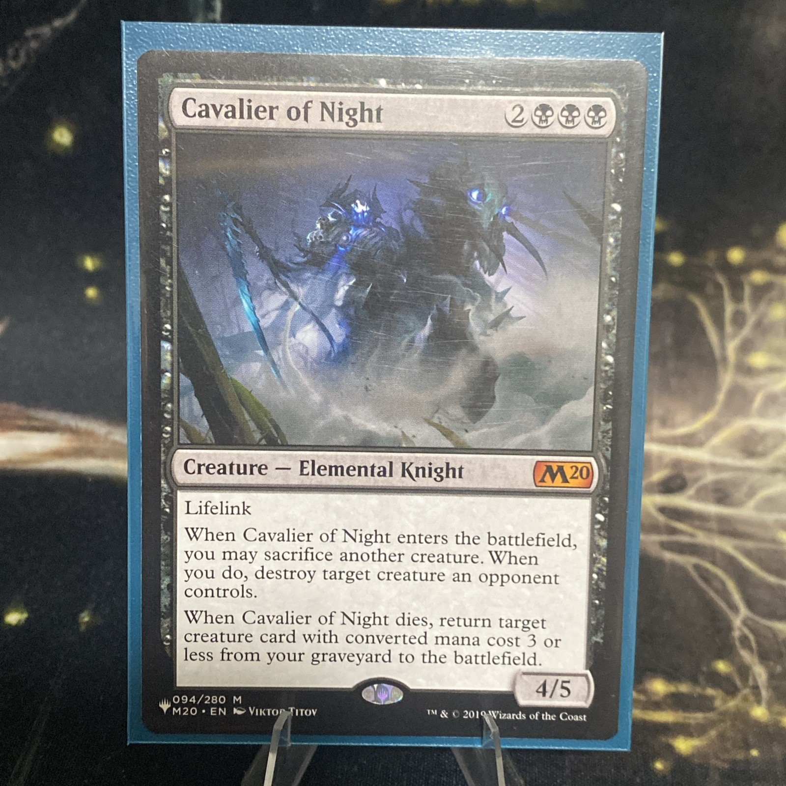 Magic the Gathering - Cavalier of Night - The List Core 20 - 094 - Regular - MTG Magic the Gathering - Cavalier of Night - The List Core 20 - 094 - Regular - MTG