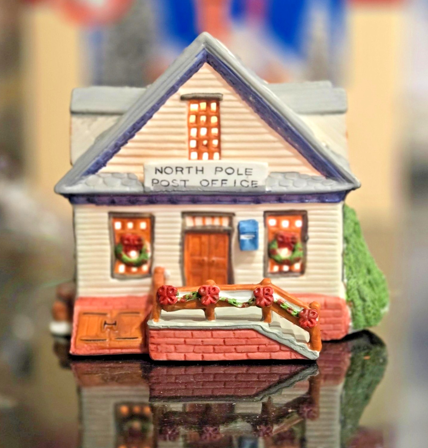 Vintage Lemax Hearthside North Pole Post Office Lighted Christmas house 1992 Vintage Lemax Hearthside North Pole Post Office Lighted Christmas house 1992