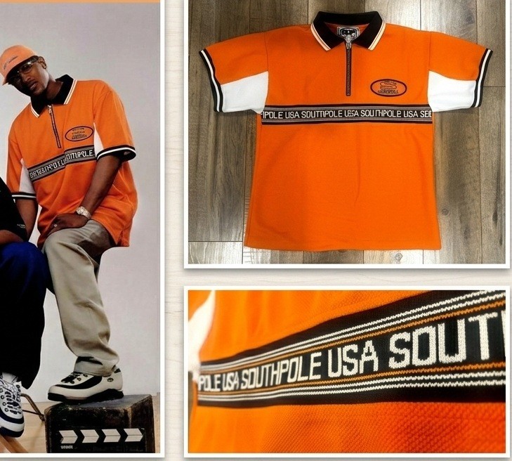 Vintage Southpole Shirt Small Orange Streetwear Spellout Hip Hop 90s Y2K 2000s Vintage Southpole Shirt Small Orange Streetwear Spellout Hip Hop 90s Y2K 2000s
