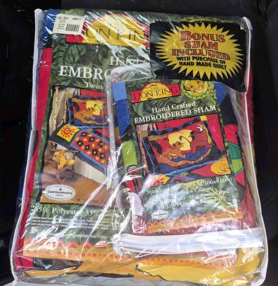 Vintage Disney Lion King Twin Reversible Bed Comforter And Sham Blanket Sealed Vintage Disney Lion King Twin Reversible Bed Comforter And Sham Blanket Sealed