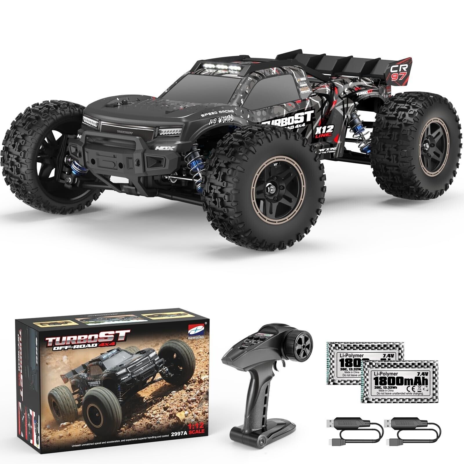 2026 - HAIBOXING 2997A Brushless RC Cars 1/12 Scale 4WD Remote Control Truck 2026 - HAIBOXING 2997A Brushless RC Cars 1/12 Scale 4WD Remote Control Truck