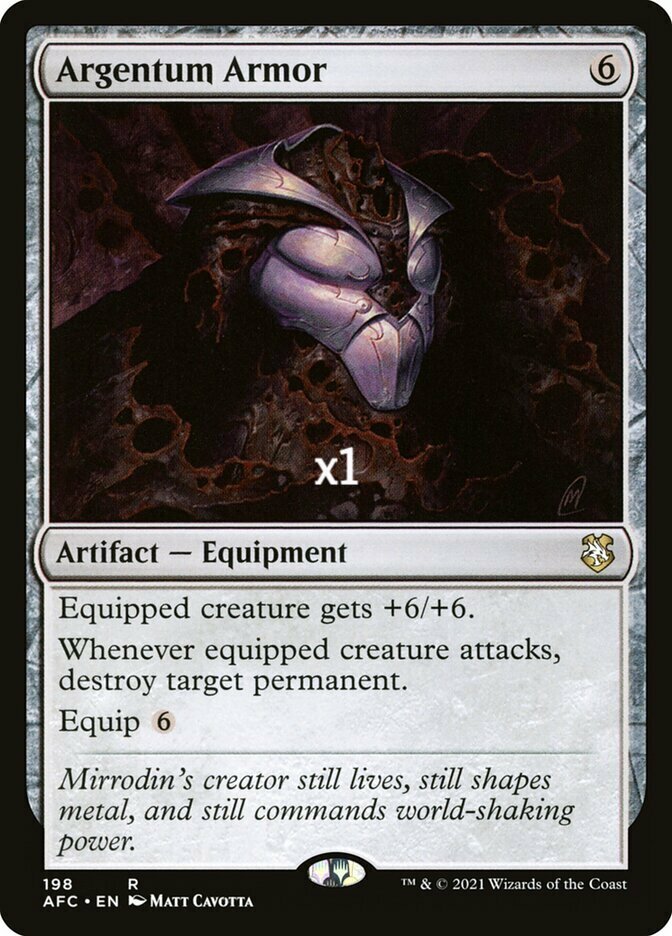 MTG Commander: Adventures in the Forgotten Realms AFC Argentum Armor MINT