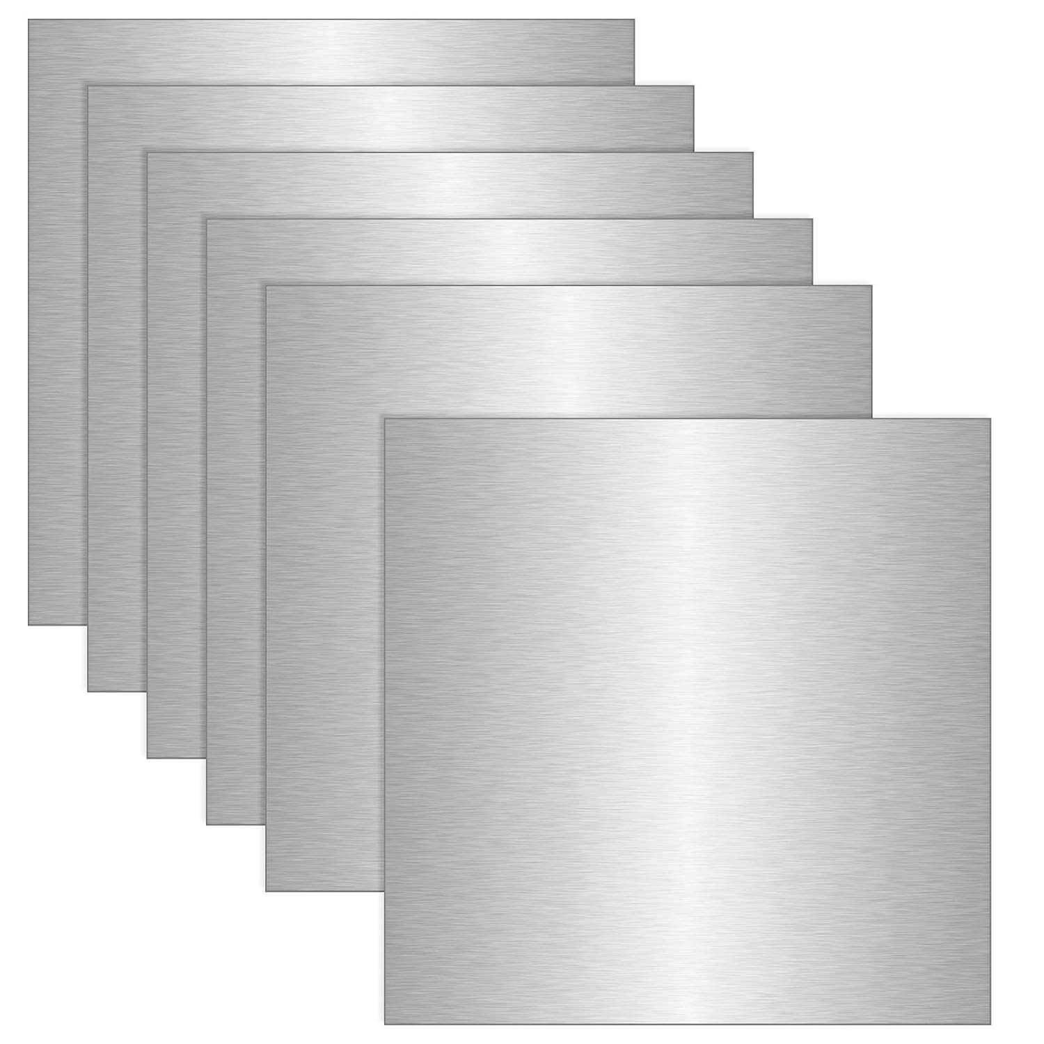 6 Pack Aluminum Sheet Metal 12X12X1/64 Inch Thin Flat Plate Panel 6 Pack Aluminum Sheet Metal 12X12X1/64 Inch Thin Flat Plate Panel