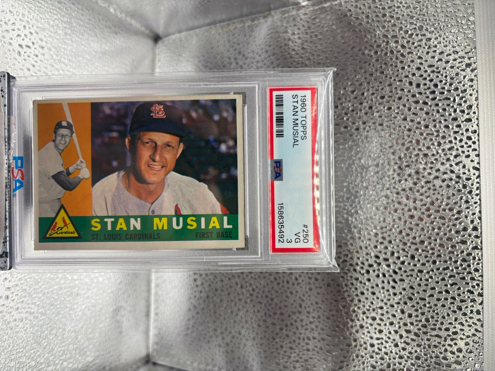 Topps 1960 Stan Musial #250 PSA Graded Base Set St. Louis Cardinals Topps 1960 Stan Musial #250 PSA Graded Base Set St. Louis Cardinals
